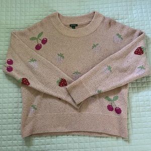 Pink wild fable fruit sweater